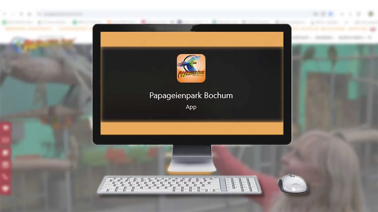 Papageienpark als App installieren...